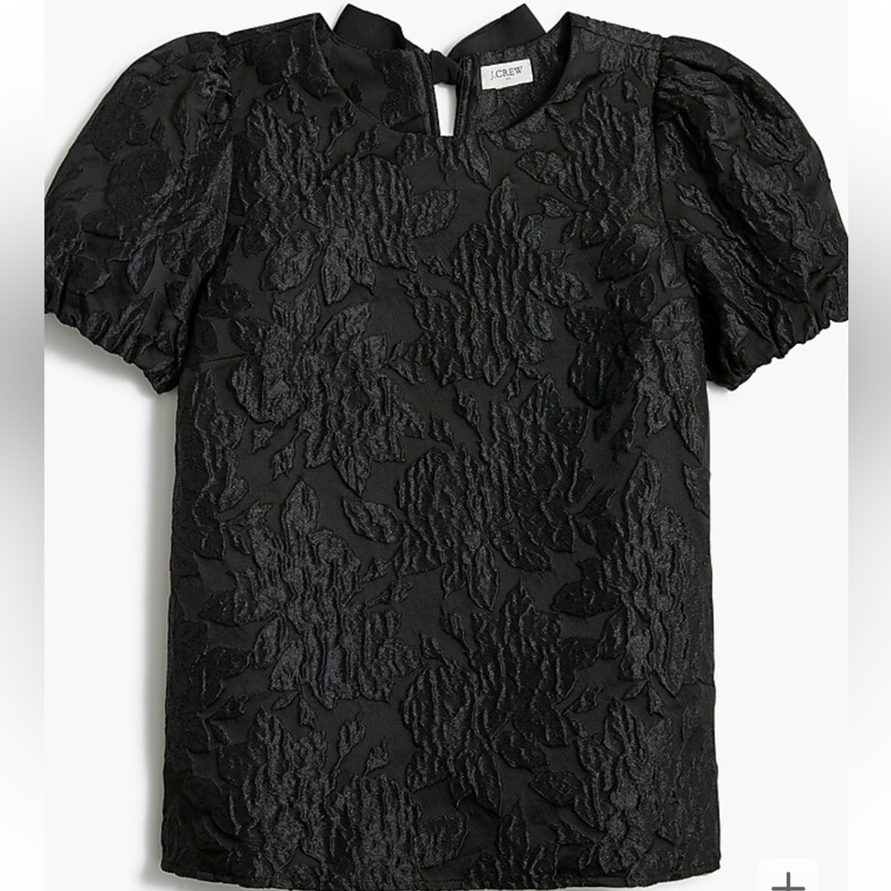 J.Crew Floral Puff Sleeve Top - Picture 1 of 9